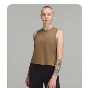 Lululemon Green/Brown Sleeveless Women's Top
